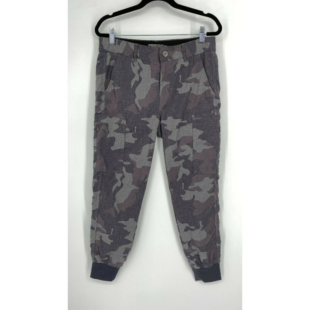Prana Sky Canyon Jogger Pants Size 4 Mid Rise Stretch Crop Outdoor Gravel Camo